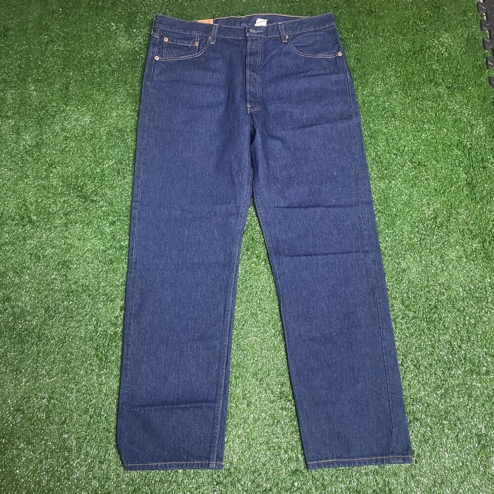 NWT Vintage Levi’s 501 Jeans Men’s 38x32 Button Fly Raw Denim Classic Fit - Picture 2 of 7